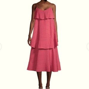 Club Monaco Tiered Maxi Dress Pink 0 NWT